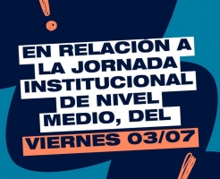 Información jornada del viernes 3/7